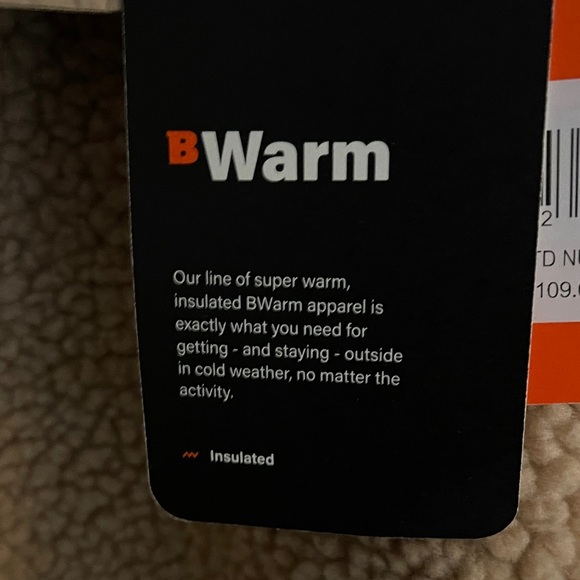 Beige Quilted Fleece Jacket Bass Outdoors Warm Size XL Pullover - Picture 6 of 7